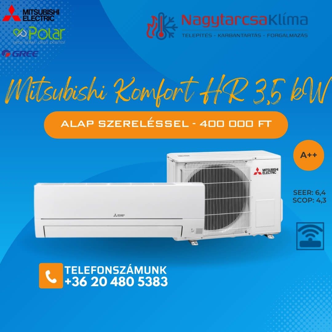 Mitsubishi Komfort HR 3,5kW akció