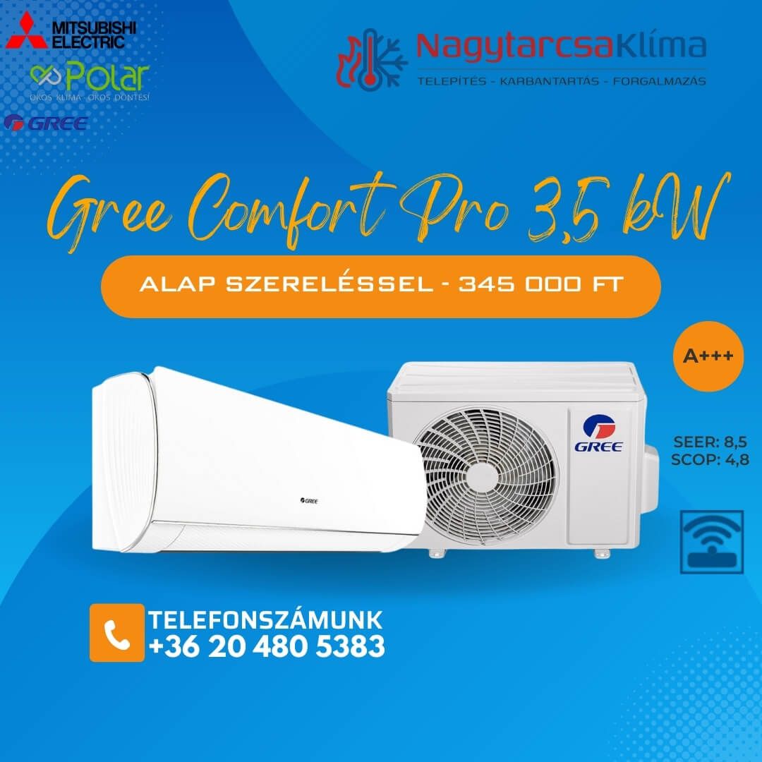 Gree Comfort 3.5 kw akció